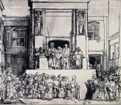 Kristus præsenteret for folket, 1655 af Rembrandt van Rijn