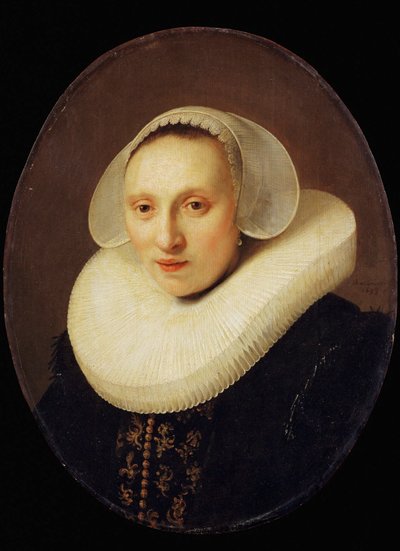 Cornelia, Pronck, hustru til Albert Cuyper, marchand, 33 år ... af Rembrandt Harmensz. van Rijn