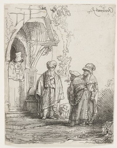 Jakob og Laban af Rembrandt van Rijn