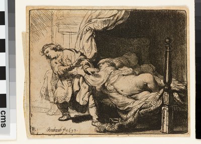 Josef og Potifars hustru af Rembrandt van Rijn