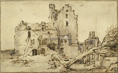 Kostverloren Slot i forfald, 1652-57 af Rembrandt van Rijn