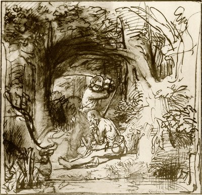 Kviksølv dræber Argus af Rembrandt Harmensz. van Rijn