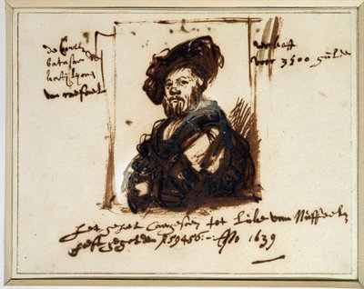 Portræt af Baldassare Castiglione af Rembrandt van Rijn