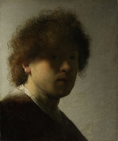 Selvportræt som en ung mand, ca. 1628 (olie på panel) af Rembrandt van Rijn