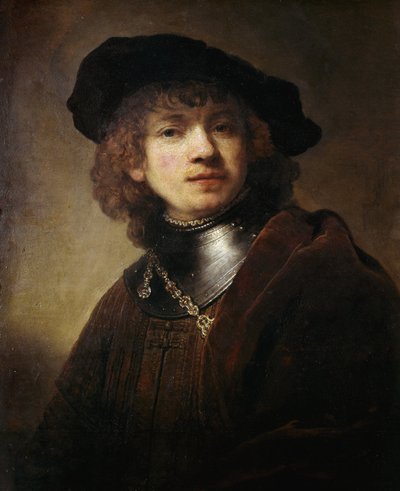 Selvportræt ved Gorgerin-maleriet af Harmenszoon Van Rijn Rembrandt af Rembrandt van Rijn