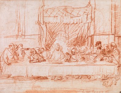 Den sidste nadver efter Leonardo da Vinci af Rembrandt van Rijn
