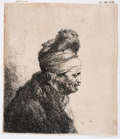 Tredje østlige hoved af Rembrandt Harmensz. van Rijn