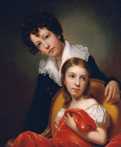 Michael Angelo og Emma Clara Peale, ca. 1826. af Rembrandt Peale
