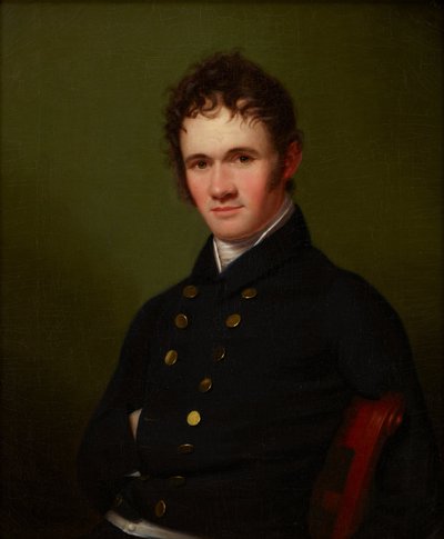 Portræt af kommandør Lewis Warrington af Rembrandt Peale