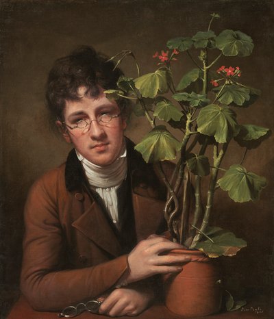 Rubens Peale med en geranium af Rembrandt Peale