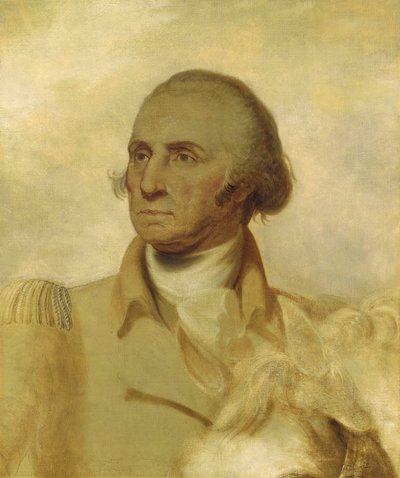 Skitse til et portræt af George Washington af Rembrandt Peale
