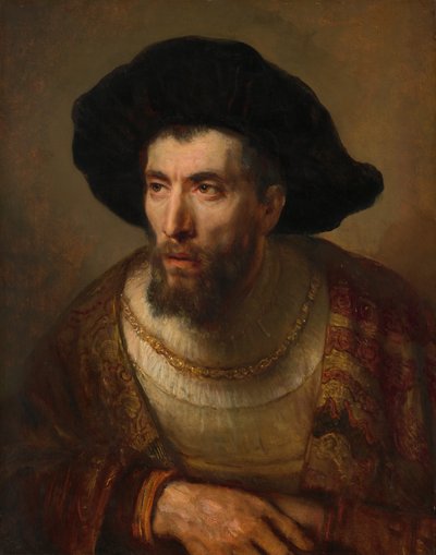 Filosoffen, ca. 1653. Skaber: Rembrandt Værksted, Willem Drost. af Rembrandt Workshop