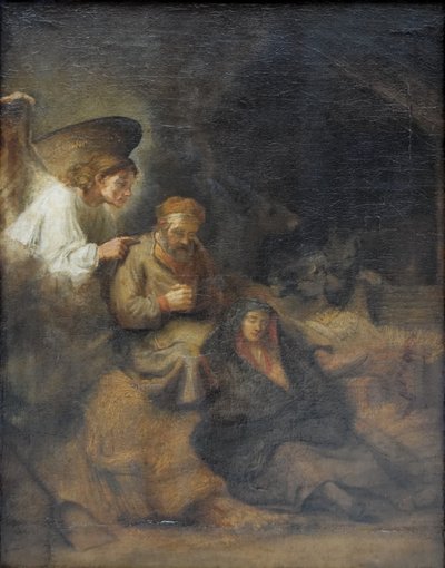 Josefs drøm af Rembrandt and workshop