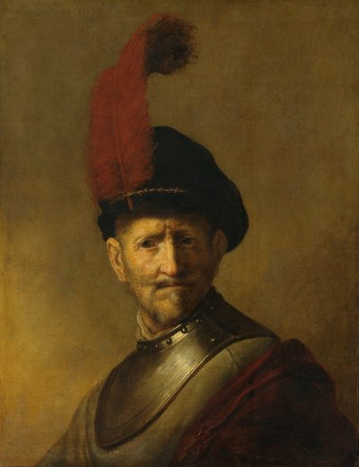 Portræt af en mand, måske Rembrandts far, Harmen Gerritsz van Rijn af Rembrandt van Rijn (copy after)