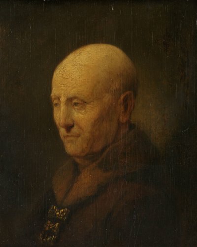 Portræt af en mand, måske Rembrandts far, Harmen Gerritsz van Rijn af Rembrandt van Rijn (copy after)