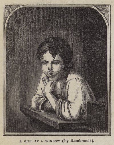 En pige ved et vindue af Rembrandt van Rijn