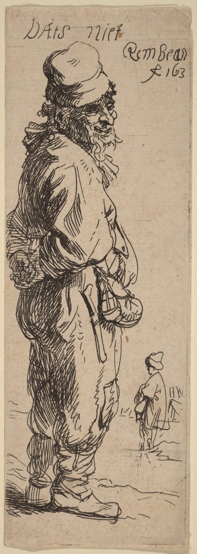 En bonde svarer: »Dats niet« (Det er da ingenting) af Rembrandt van Rijn