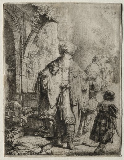 Abraham drev Hagar og Ismael ud af Rembrandt van Rijn