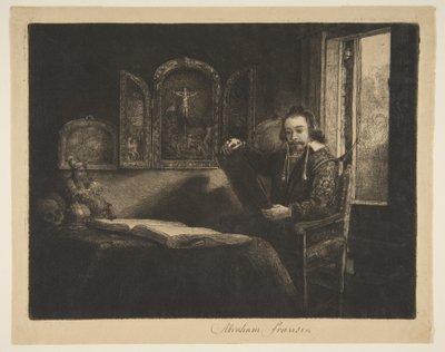 Abraham Francen, apoteker, ca. 1656. af Rembrandt van Rijn