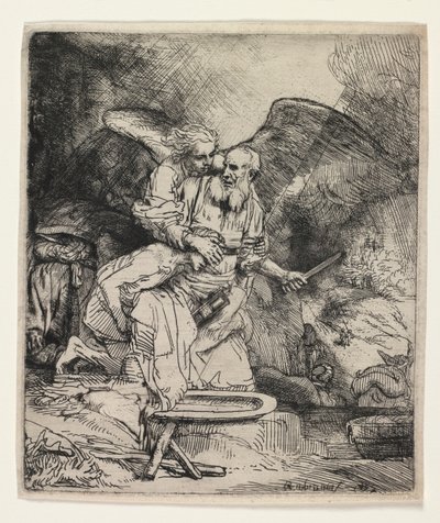 Abrahams Offer, 1655. af Rembrandt van Rijn