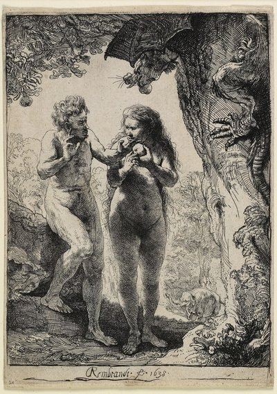 Adam og Eva af Rembrandt van Rijn
