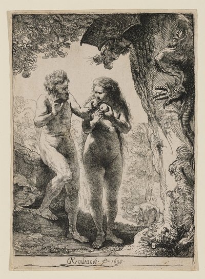 Adam og Eva af Rembrandt van Rijn