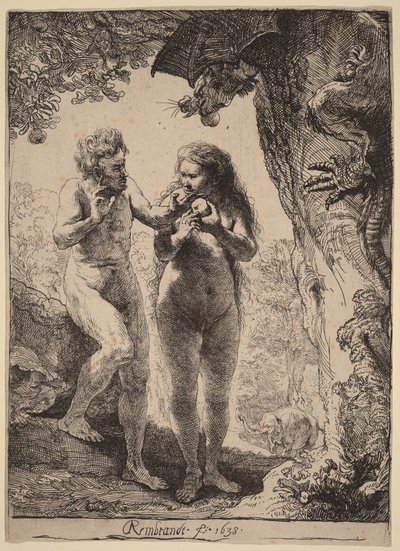 Adam og Eva af Rembrandt van Rijn