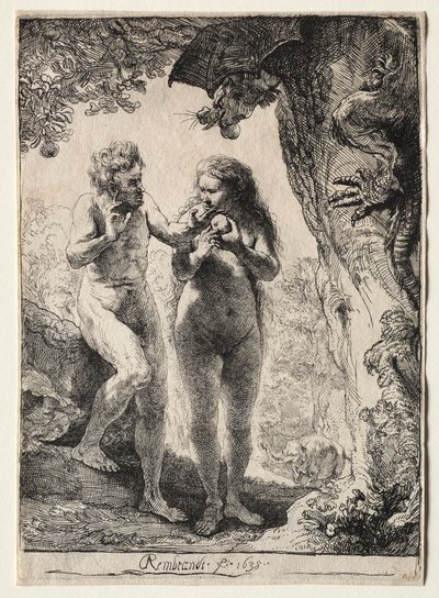 Adam og Eva, 1638. af Rembrandt van Rijn