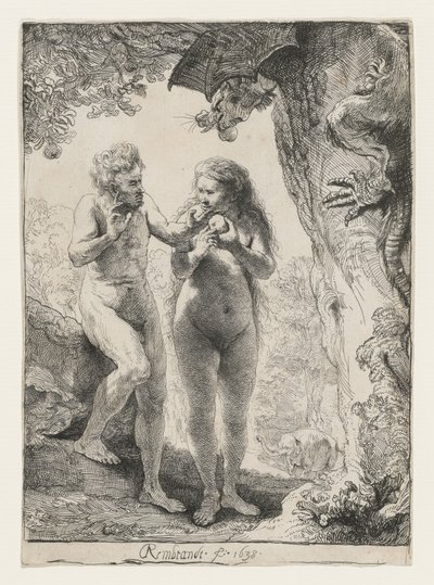 Adam og Eva, 1638 af Rembrandt van Rijn
