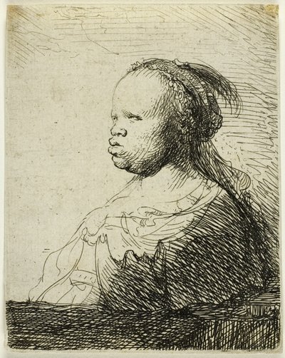 En afrikansk kvinde af Rembrandt van Rijn