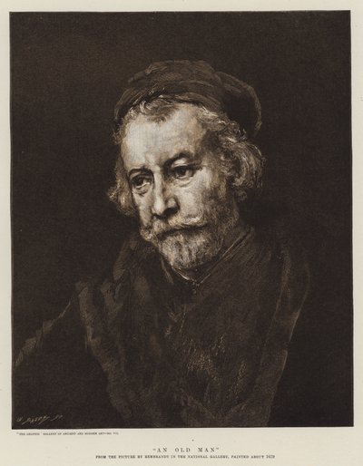 En gammel mand af Rembrandt van Rijn