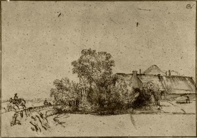 Stuehus i Amsteldijk af Rembrandt van Rijn