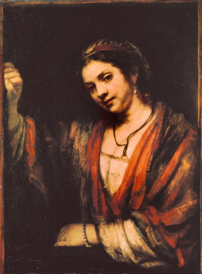 Portræt af Hendrickje Stoffels af Rembrandt van Rijn