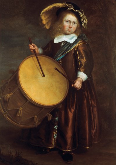 Dreng med tromme, 1600-tallet af Rembrandt van Rijn