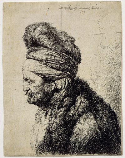 Det andet orientalske hoved af Rembrandt van Rijn