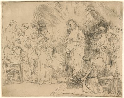 Kristus viser sig for apostlene af Rembrandt van Rijn