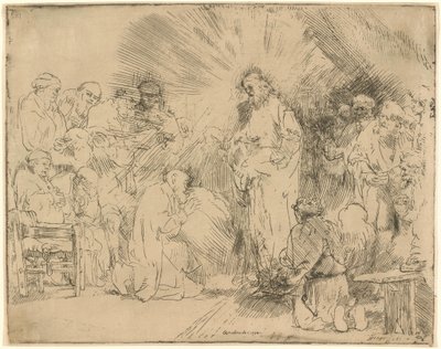 Kristus viser sig for apostlene af Rembrandt van Rijn