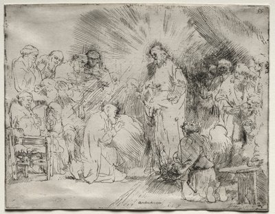 Kristus viser sig for apostlene, 1656. af Rembrandt van Rijn