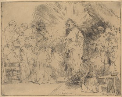 Kristus viser sig for apostlene, 1656., 1656. af Rembrandt van Rijn