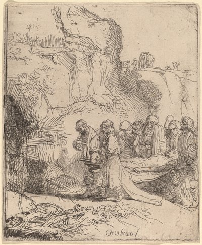Kristus båret til graven af Rembrandt van Rijn