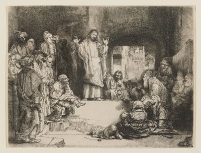 Kristus prædiker af Rembrandt van Rijn