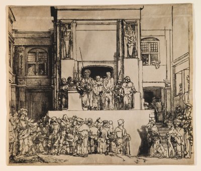 Kristus præsenteres for folket (Ecce Homo) af Rembrandt van Rijn