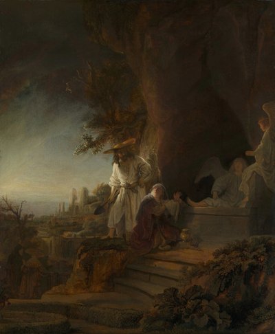 Kristus viser sig for Maria Magdalena Noli me tangere, 1638. af Rembrandt van Rijn