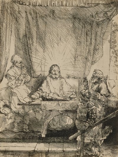 Kristus i Emmaus af Rembrandt van Rijn