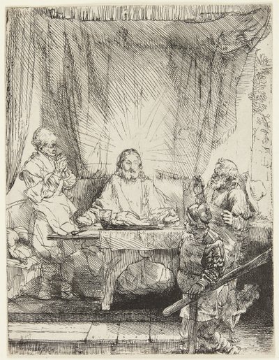 Kristus i Emmaus af Rembrandt van Rijn