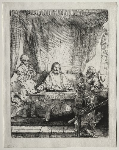 Kristus i Emmaus: Det store billede af Rembrandt van Rijn