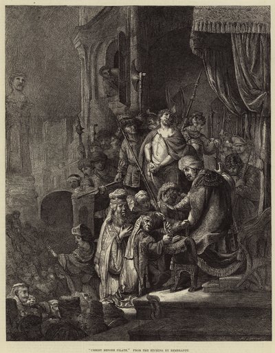 Kristus før Pilatus af Rembrandt van Rijn