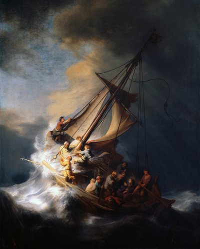 Kristus i stormen ved Galilæa-søen, 1633 af Rembrandt van Rijn