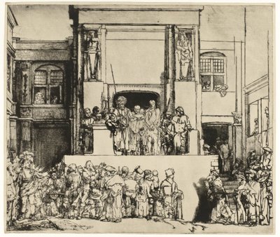 Kristus vises for folket (Ecce Homo) af Rembrandt van Rijn