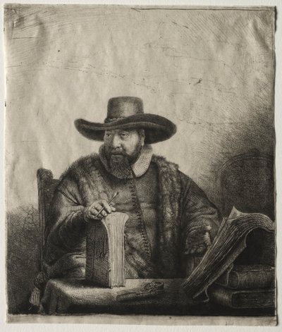 Cornelis Claesz Anslo, mennonitprædikant af Rembrandt van Rijn